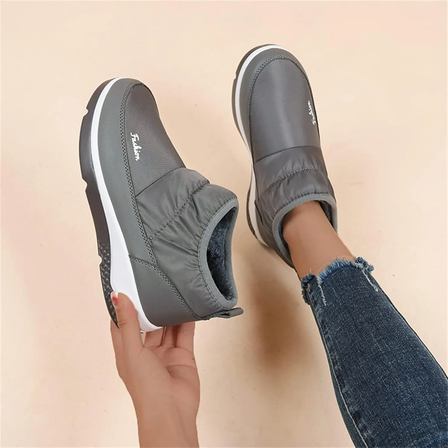 Women Snow Boots Waterproof Tall Slip on Winter Boots for Women Waterproof Snow Non Slip Snow Boots Womens Tall Womens Hunting Boots Waterproof Insulated Botas De Invierno Para Mujer Elegantes Largas
