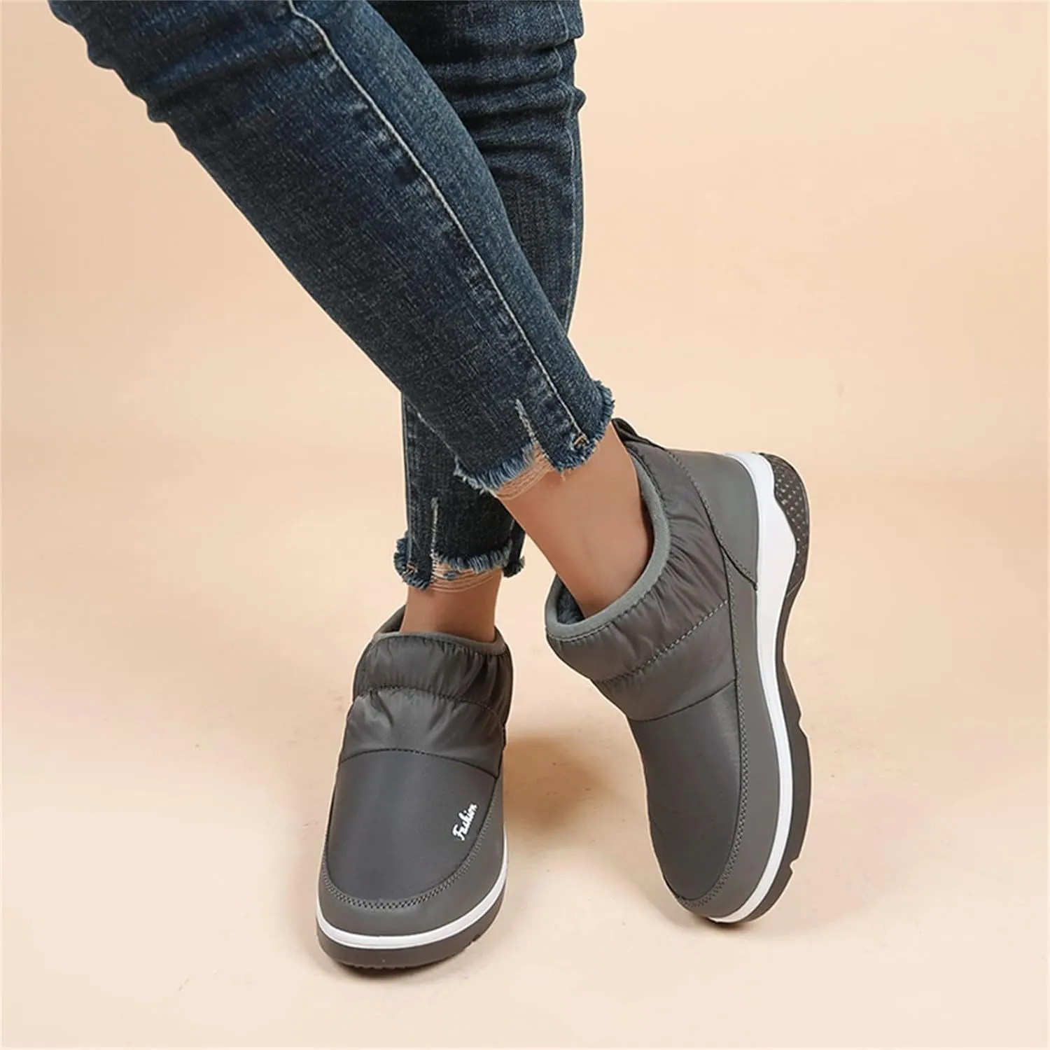 Women Snow Boots Waterproof Tall Slip on Winter Boots for Women Waterproof Snow Non Slip Snow Boots Womens Tall Womens Hunting Boots Waterproof Insulated Botas De Invierno Para Mujer Elegantes Largas
