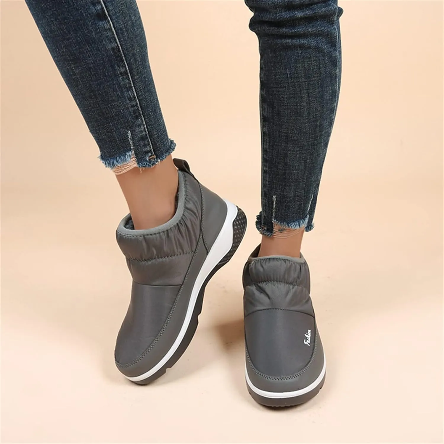Women Snow Boots Waterproof Tall Slip on Winter Boots for Women Waterproof Snow Non Slip Snow Boots Womens Tall Womens Hunting Boots Waterproof Insulated Botas De Invierno Para Mujer Elegantes Largas