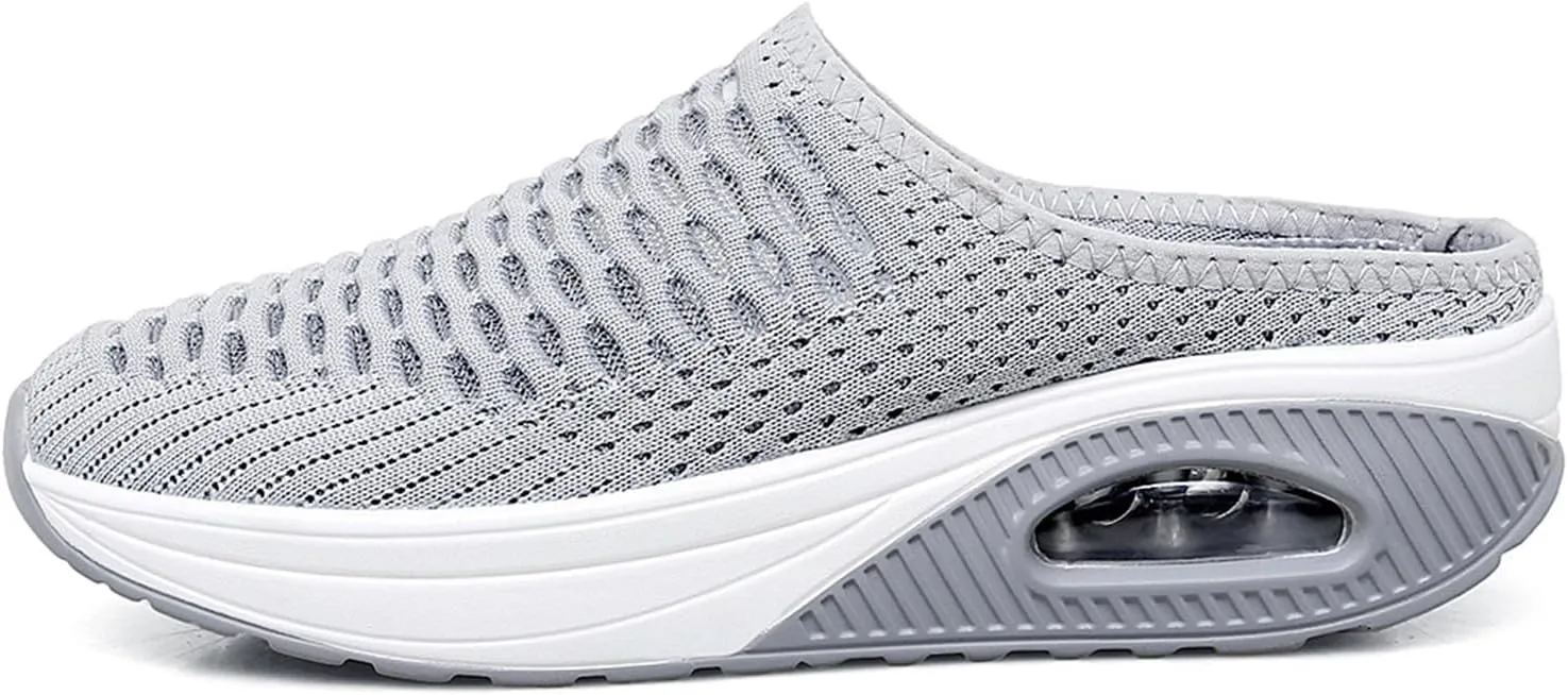 Womens Arch Support Shoes Mesh Slip on Wedge Sneakers Non Slip Lgihtweight Breathable Casual Shoes for Summer