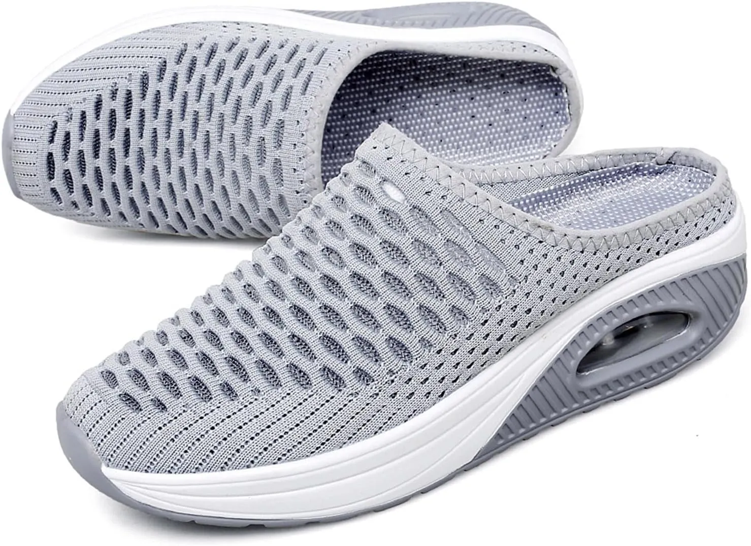 Womens Arch Support Shoes Mesh Slip on Wedge Sneakers Non Slip Lgihtweight Breathable Casual Shoes for Summer