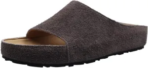 Women's Genuine Leather Classic Slides - Peep Toe Med Heels Summer Luxury Slippers