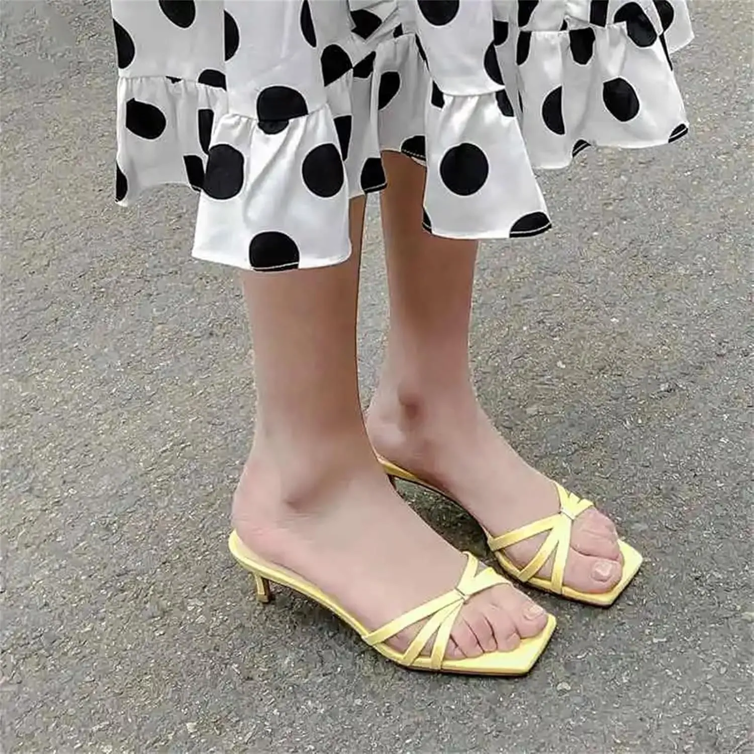 Women's Genuine Leather Gladiator Sandals - Med Heels Peep Toe Vintage Design Cute Summer Dating