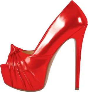 Women's Platform Pumps Shoes Slip On Stilettos PU High Heels