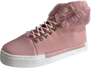 Womens Shoes Dressy Casual Fall Winter Wedge Womens Winter Booties Slip On Snowboots for Women Pink Fur Boots Womens Winter Boots Waterproof Insulated Deals of The Day