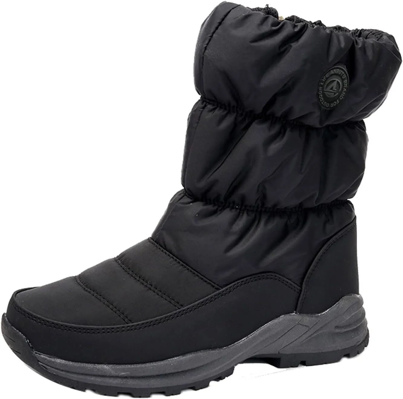 Womens Size 11 Slip on Snow Boots Black Furry Snow Boots for Women Snow Boots for Women Cute 7.5 Winter Boot Women Cute Waterproof Snow Hiking Shoes Women Daily Deals