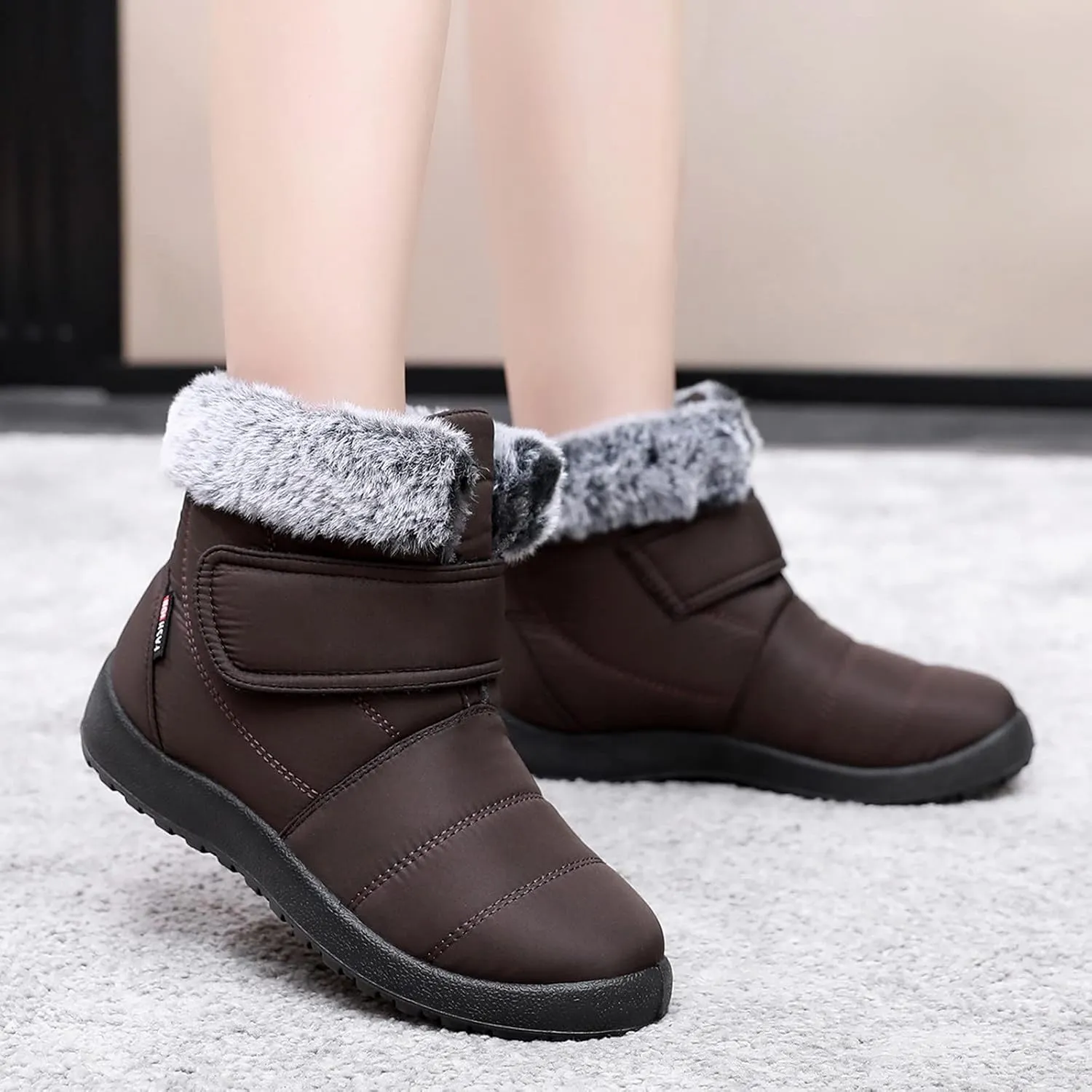 Women's Size 12 Wide Snow Boots Women's Winter Boots Size 8 Botas Para Nieve De Mujer Ski Boots Snow Boots for Women Waterproof Non Slip Sales Clearance