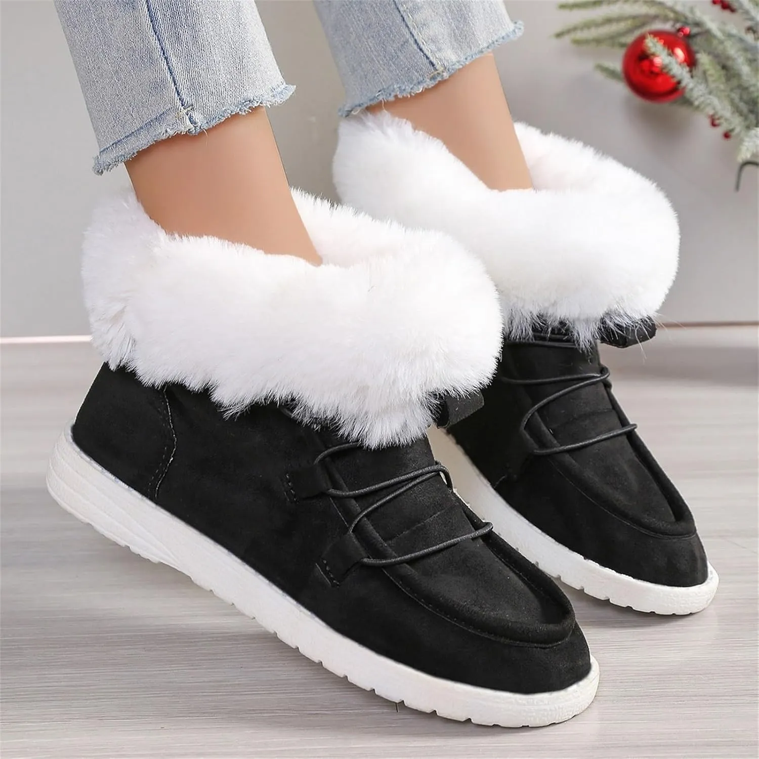 Womens Snow Boots Wide Calf Women's Size 8 Waterproof Snow Boots Women's Winter Shoes Warm Winter Boots Women Women Winter Boot of The Day