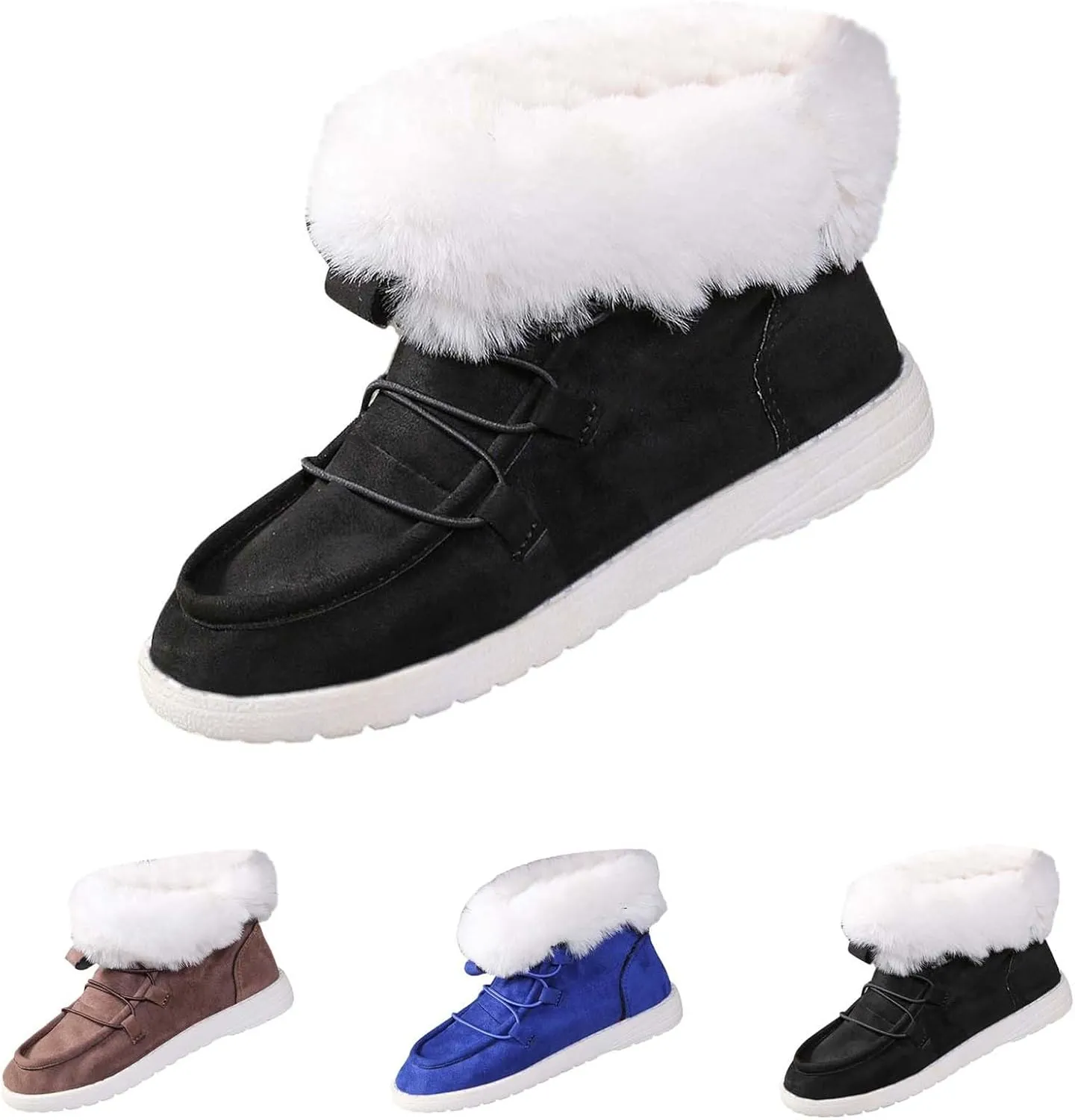 Womens Snow Boots Wide Calf Women's Size 8 Waterproof Snow Boots Women's Winter Shoes Warm Winter Boots Women Women Winter Boot of The Day