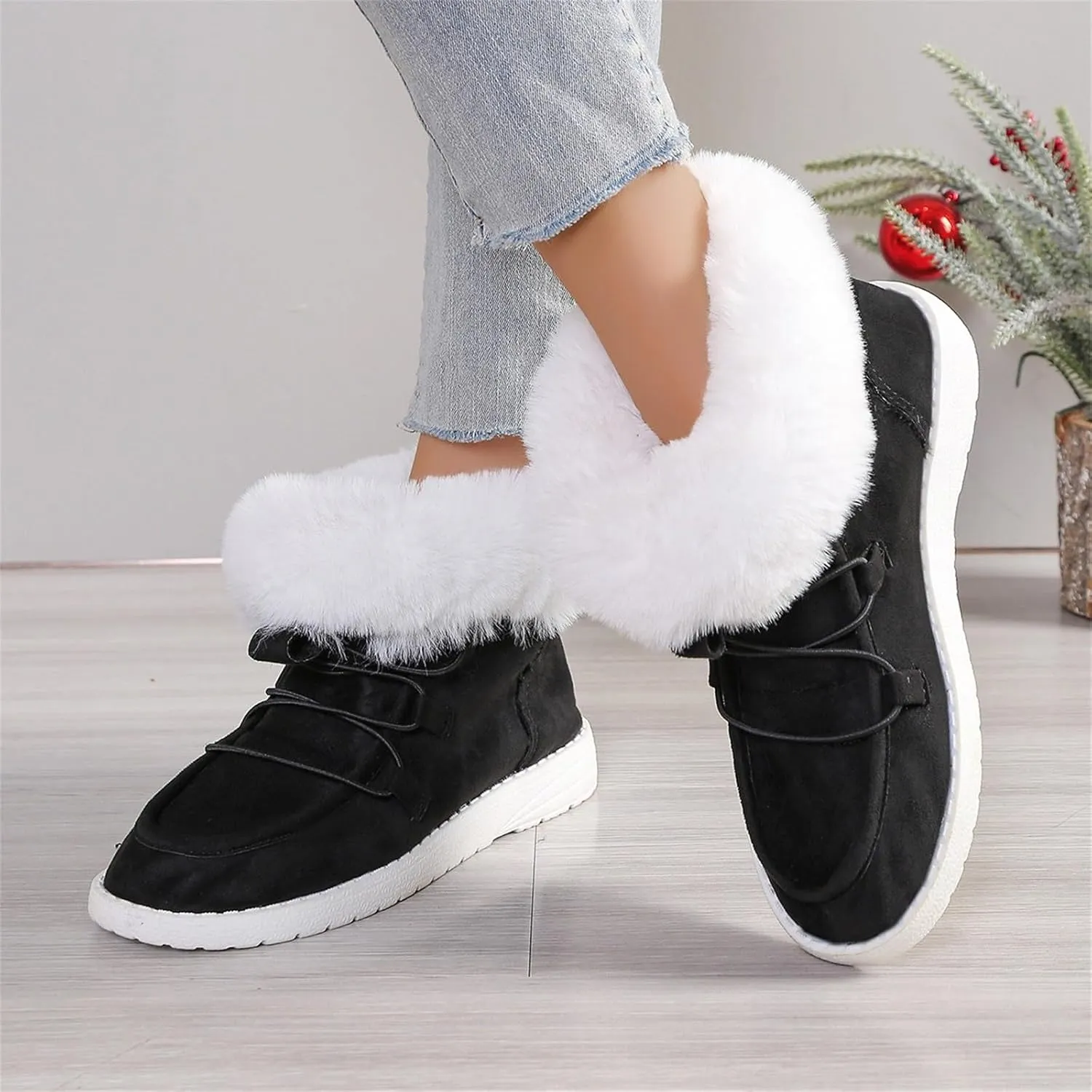 Womens Snow Boots Wide Calf Women's Size 8 Waterproof Snow Boots Women's Winter Shoes Warm Winter Boots Women Women Winter Boot of The Day