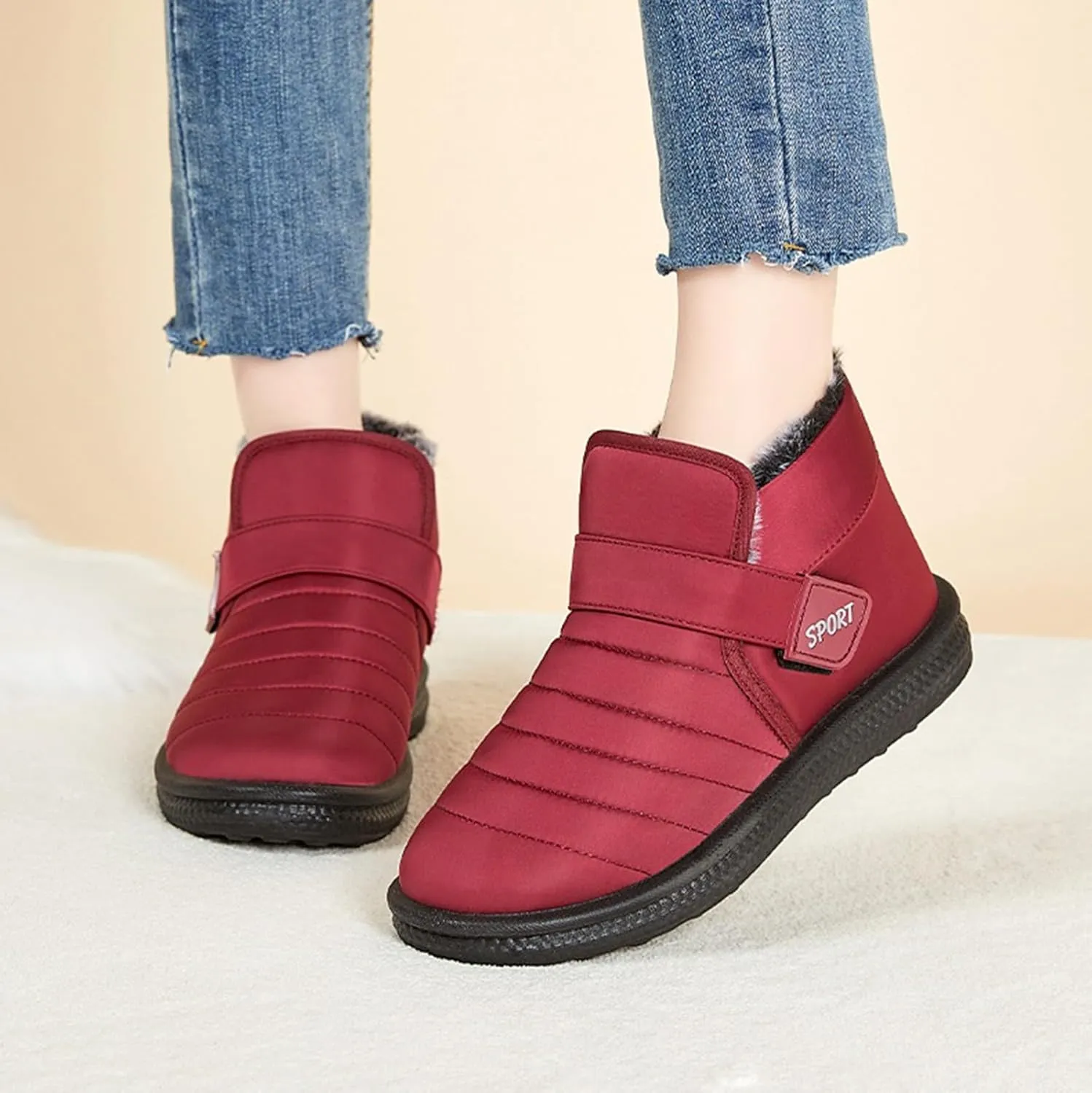 Womens Snow Boots Wide Width Waterproof Winter Boots for Men Waterproof Size 10 Warm Boots for Women Winter Barefoot Shoes Women Womens Size 7 Winter Boots Pink Cute of The Day