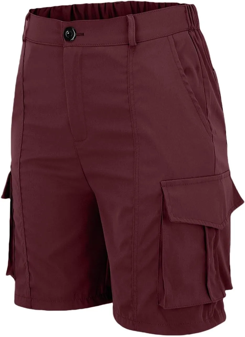 Womens Sports Shorts Button Down Cargo Pants with Pockets Athletic Shorts Summer Outfit