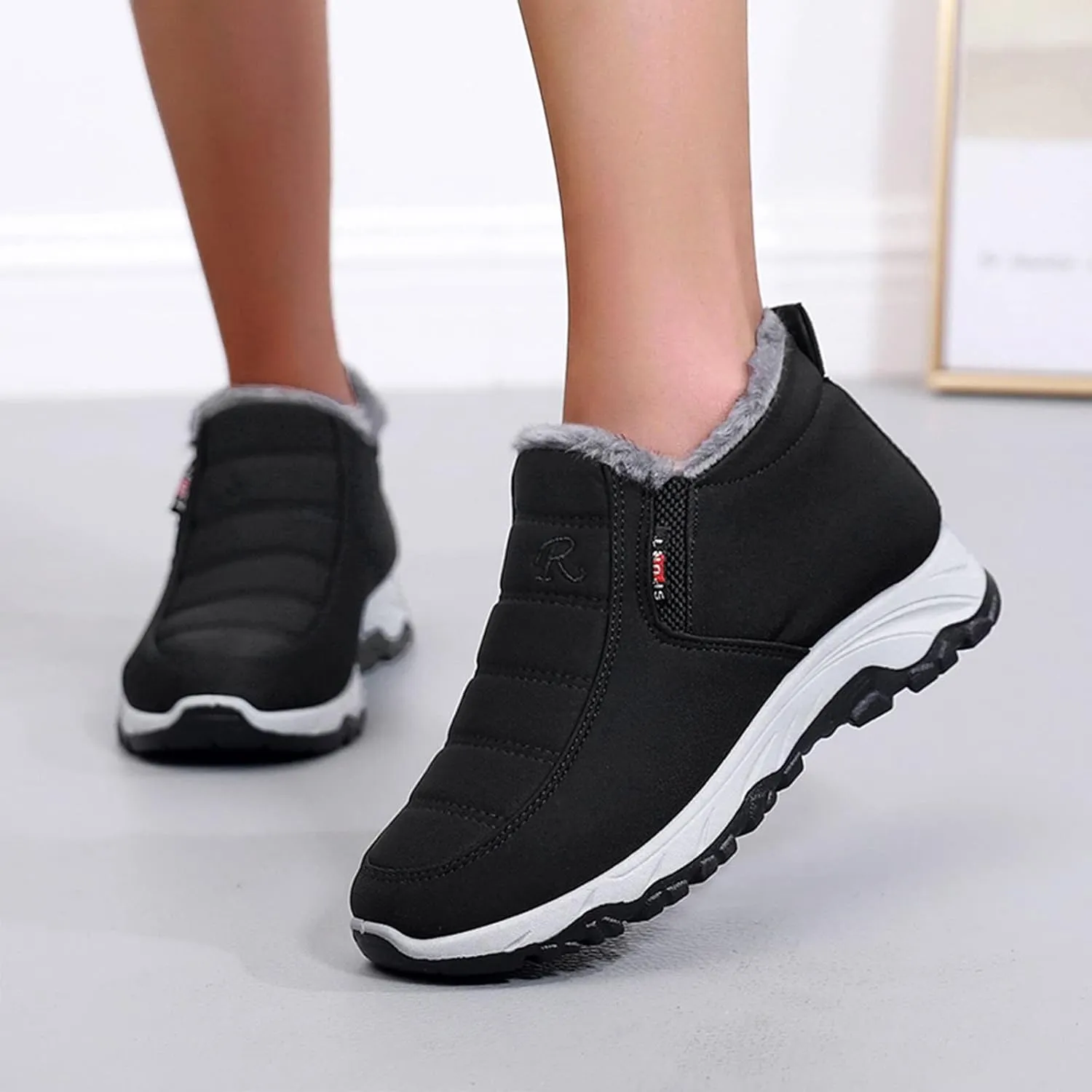 Women's Wide Width Go Snow Boots Womens Boots Winter Waterproof Tall Women's Snow Boots Size 12 Waterproof Comfortable Walking Boots Women Botas Con Casquillo Y Contra El Agua Para Mujer De Trabajo