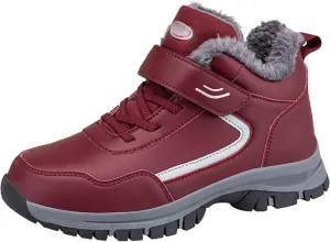 Women's Winter Ankle Boots Plus Velvet Warm Snow Boots Water Proof Insulated Boots Fashion Toddler Snow Boots Size 8