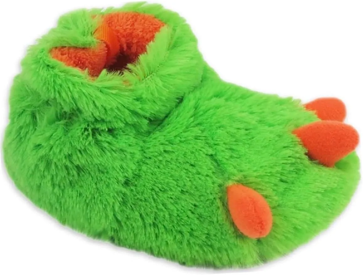 Wonder Nation Slippers for toddler - Rainbow Pink, Monster Green and Grey Size 2-5