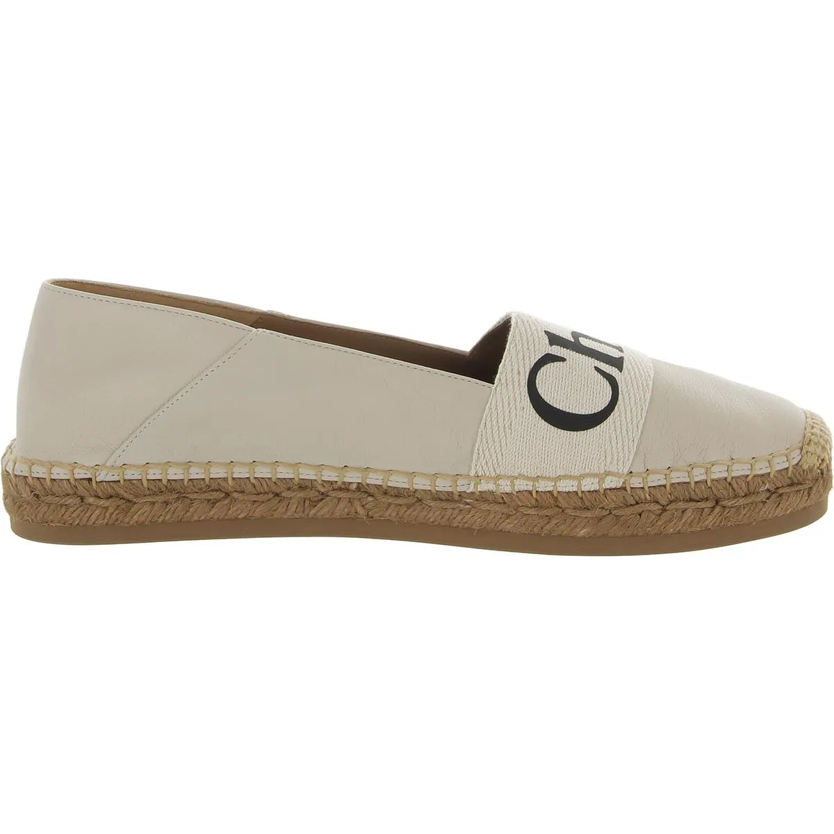 WOODY Womens Leather Slip On Espadrilles