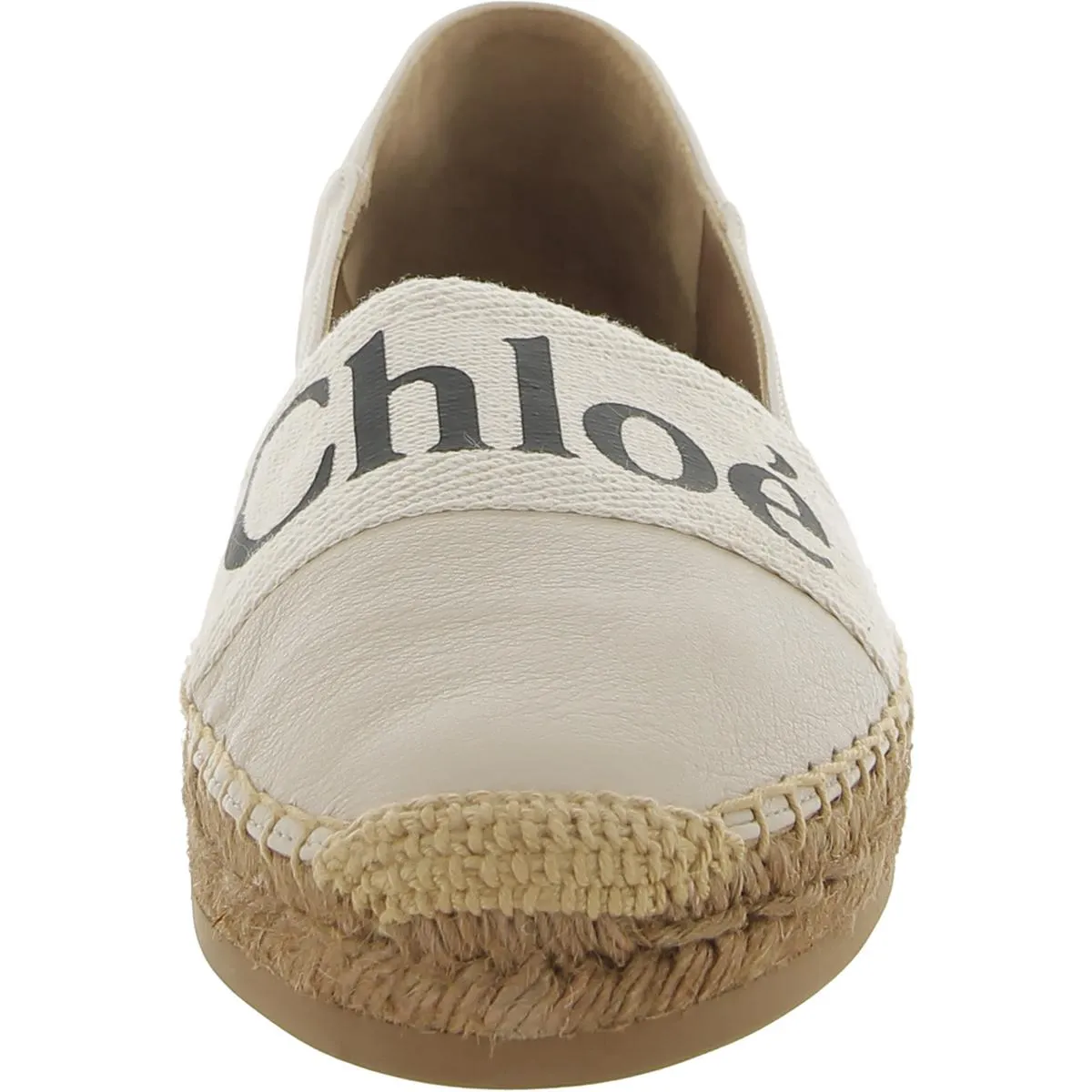 WOODY Womens Leather Slip On Espadrilles