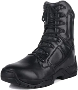 Wygwlg Men's Military Outdoor Combat Boots Lightweight Breathable Tactical Army Training Shoes Durable Safety Work Boots for Camping Hiking Off-Road Black