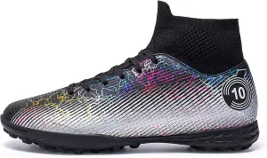 Youth or Adult Women's Soccer Shoes Have Strong Grip, Lightweight and Durable, Medium Width Version, Training Sports Shoes (Black, Adult, Women, 6.5, Numeric, US Footwear Size System, Medium)