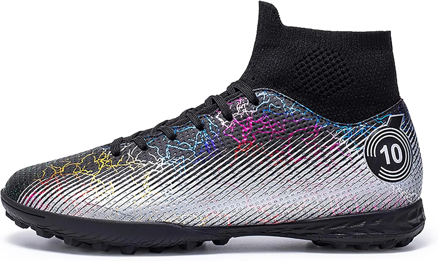 Youth or Adult Women's Soccer Shoes Have Strong Grip, Lightweight and Durable, Medium Width Version, Training Sports Shoes (Black, Adult, Women, 6.5, Numeric, US Footwear Size System, Medium)