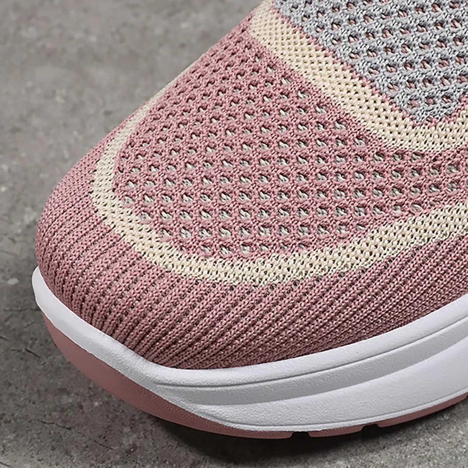 ZSpzx Womens Jogging Tennis Sneakers Slip On Air Cushioned Padded Insole Orthopedic Platform Shoes Walking Sneaker Breathable Mesh Casual Comfy Lightweight Shoe for Gym Travel Daily Wear